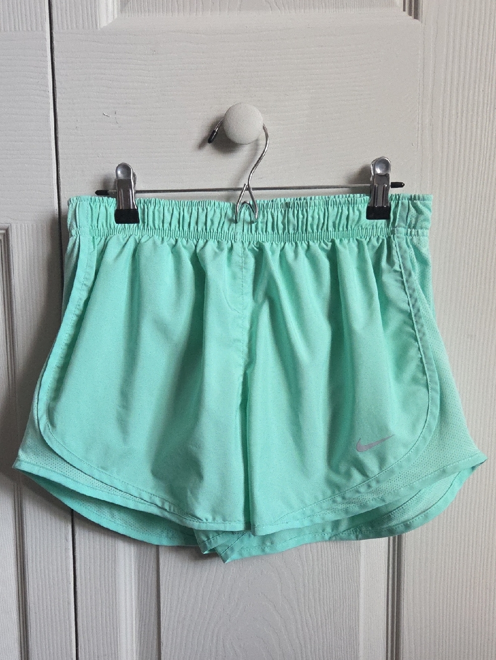 Nike Women’s Mint Athletic Running Shorts - Light Aqua